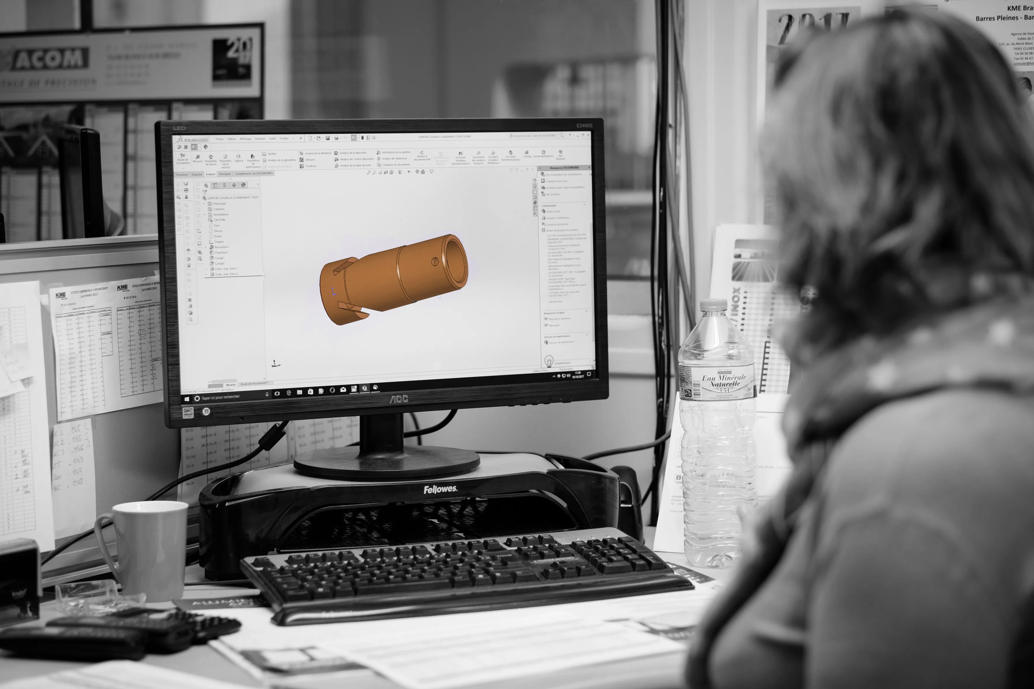 Ecran CAO pour le developpement produit