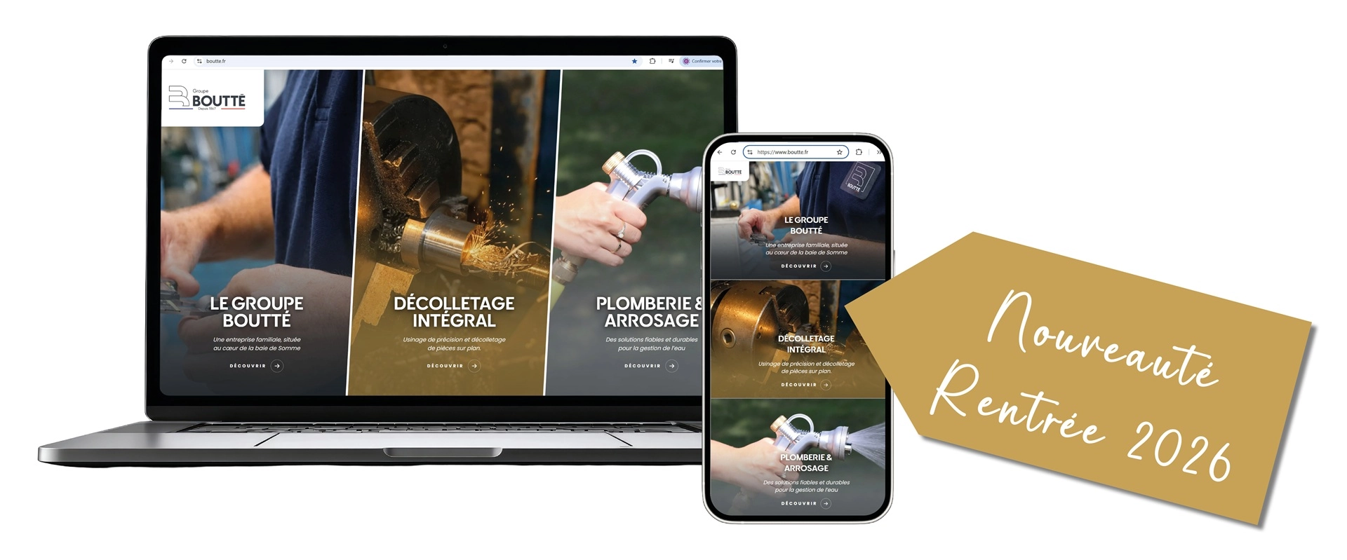 Un nouveau site Web, complet, commun au groupe et à ses activités