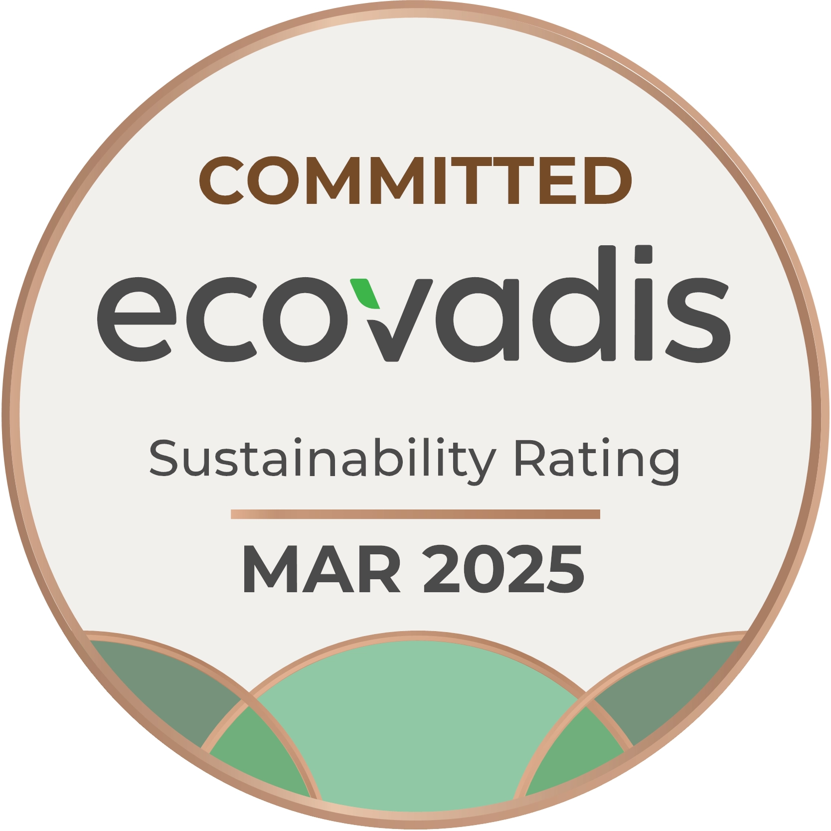 Badge entreprise engagée rse EcoVadis