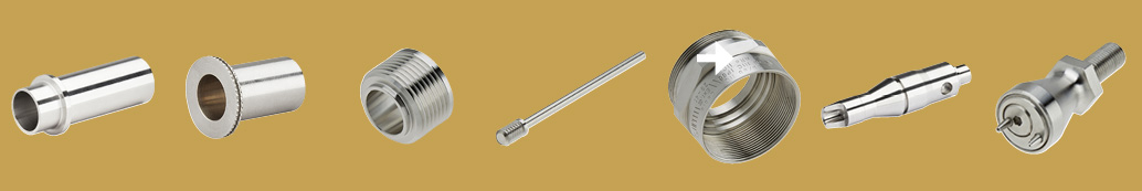 Quelques-unes des pièces en inox usinées par BOUTTÉ
